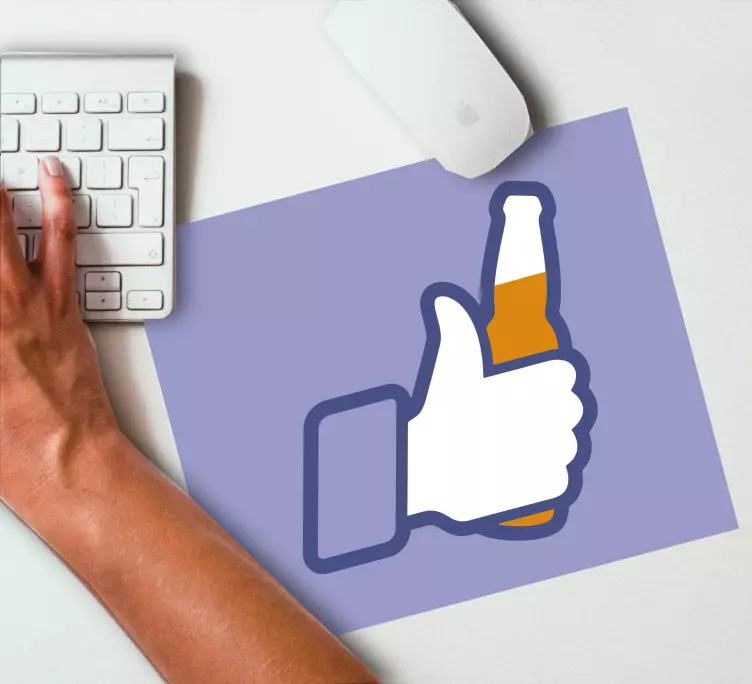 Mauspad originell daumen hoch geste - TenStickers