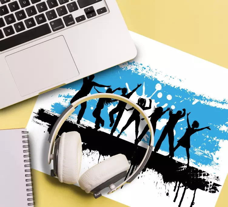 Mauspad originell feierliche silhouetten szene - TenStickers