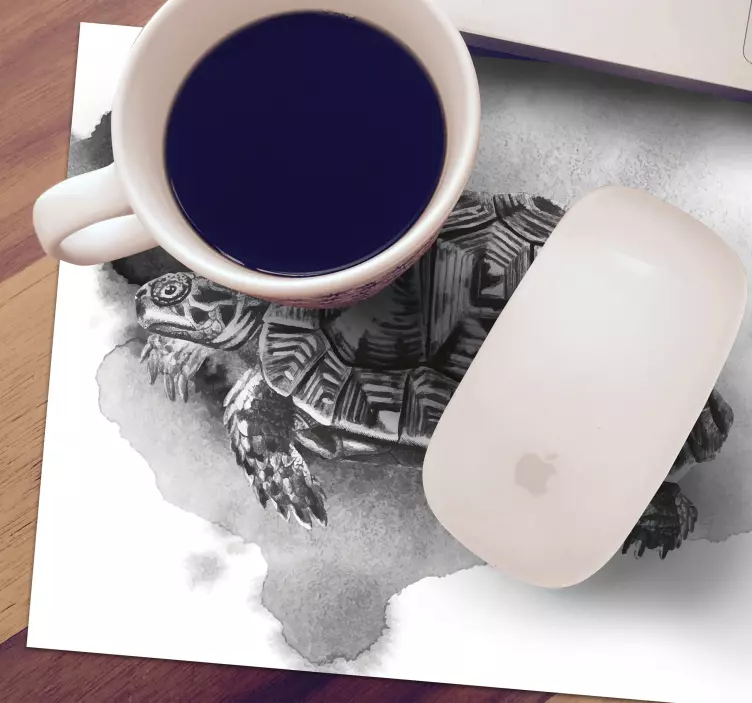 Mauspad originell gemusterte schildkrötenillustration - TenStickers