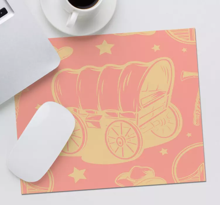 Mauspad originell im vintage wagen design - TenStickers