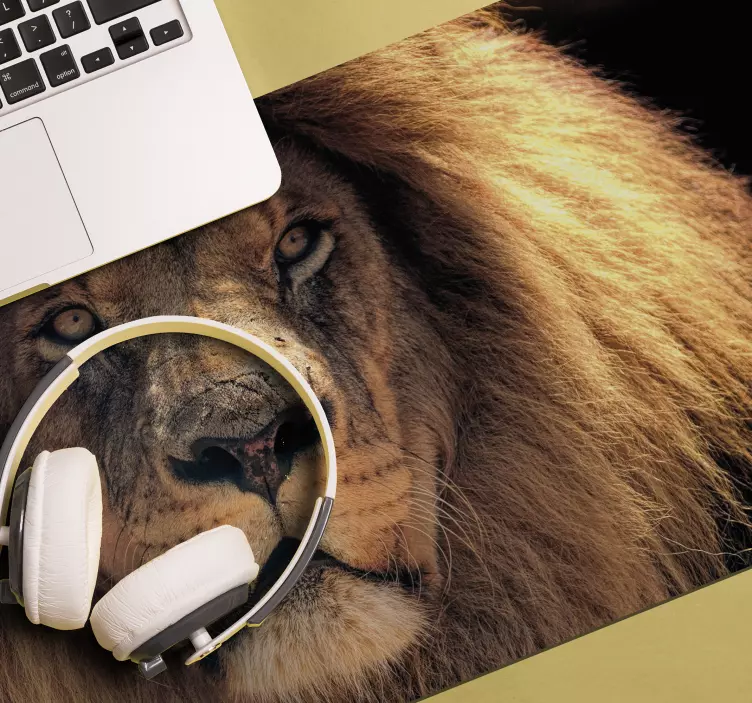 Mauspad originell majestätisches löwenporträt - TenStickers