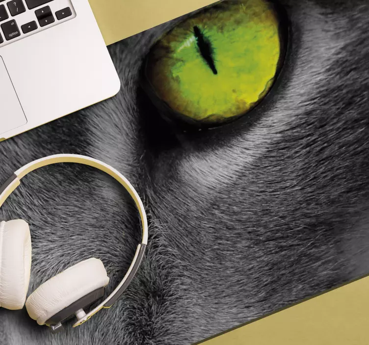 Mauspad originell mit auffälligen katzenaugen - TenStickers