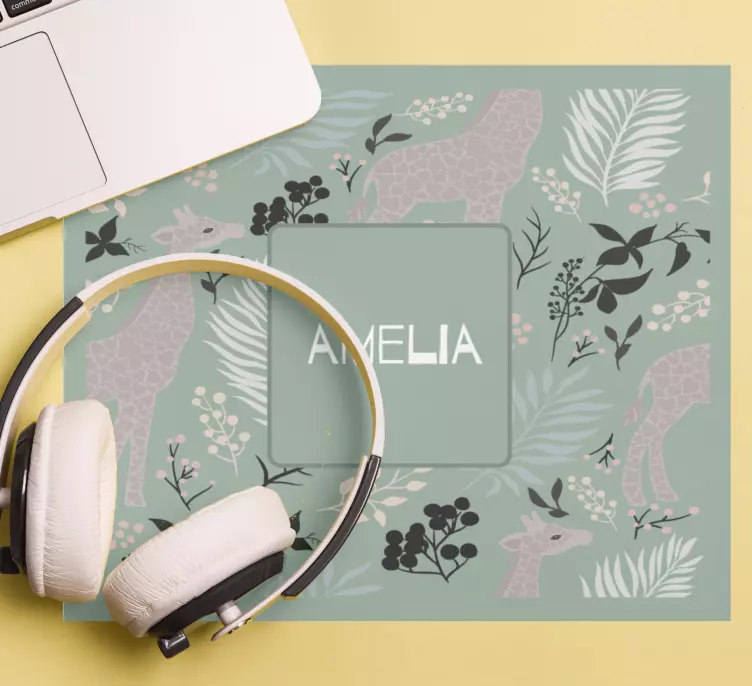 Mauspad originell mit floralem tiermuster - TenStickers