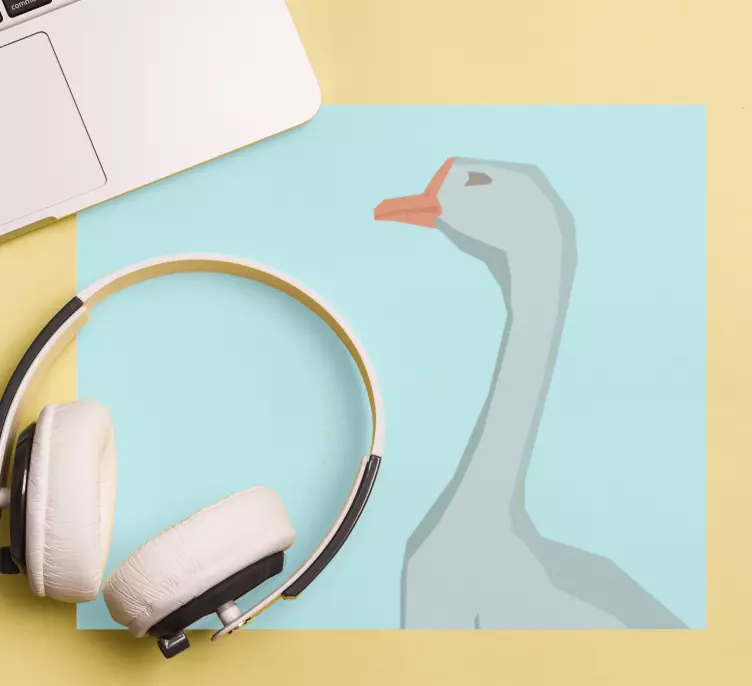 Mauspad originell mit geometrischem gänseprofil - TenStickers