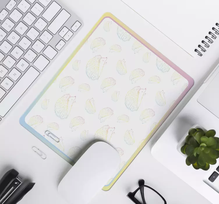 Mauspad originell mit niedlicher igelillustration - TenStickers