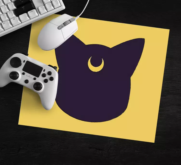 Mauspad originell mit stilisierter katzensilhouette - TenStickers