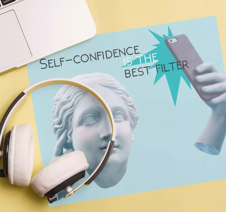 Mauspad originell mit stylischem bust filter - TenStickers