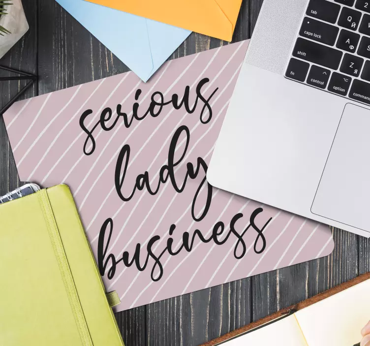 Mauspad originell mit verspielten rosa streifen - TenStickers