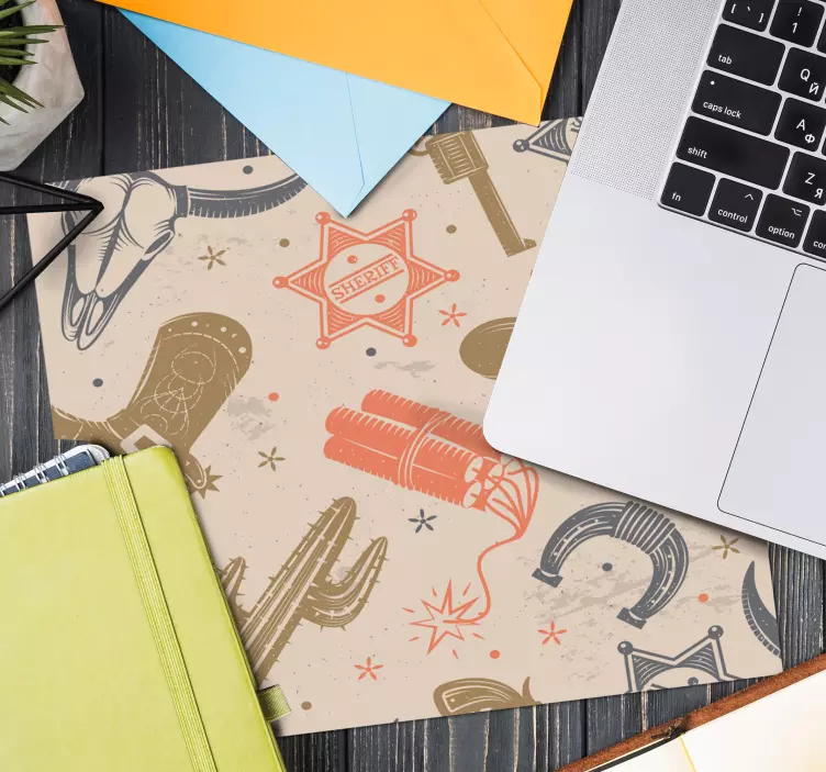 Mauspad originell mit western-motiven - TenStickers