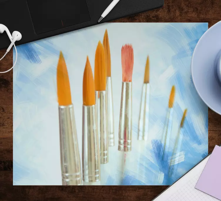 Mauspad originell pinsel auf leinwand - TenStickers