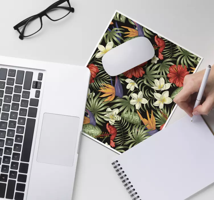 Mauspad originell Tropische Dschungelpflanzen - TenStickers