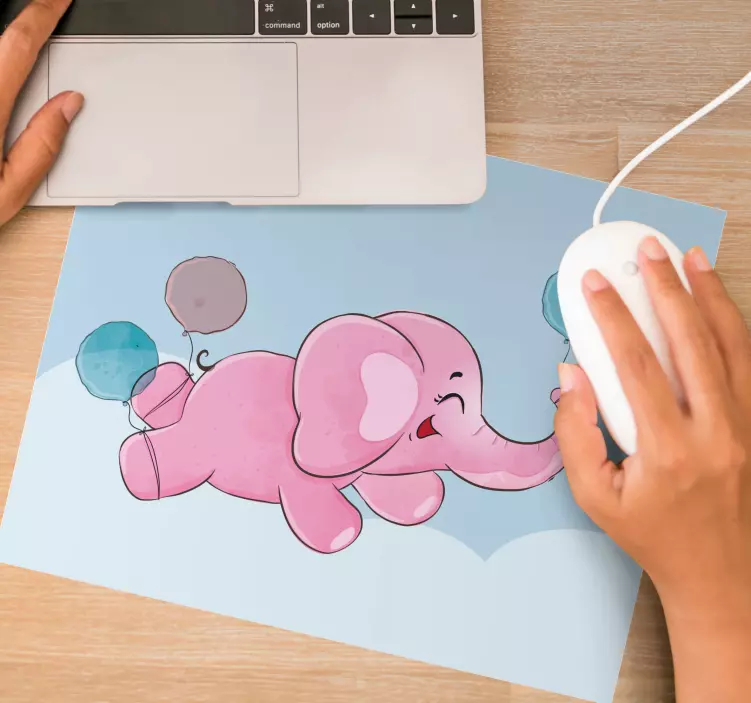 Mauspad originell verspielter elefant ballon - TenStickers