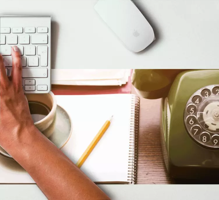 Mauspad originell vintage telefon arrangement - TenStickers