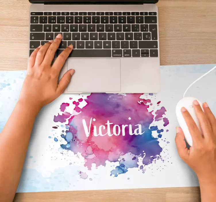 Mauspad mit Namen Aquarellexplosion - TenStickers