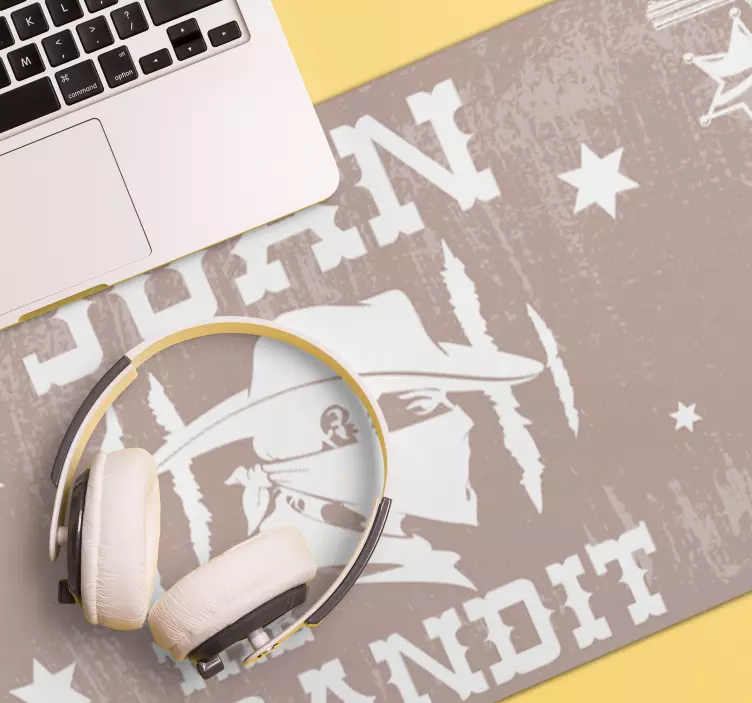 Mauspad mit Namen Bandit mit Namen - TenStickers