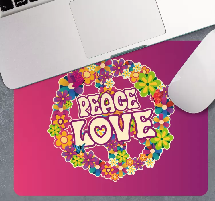 Mousepad spruch bunte blumige ruhe - TenStickers