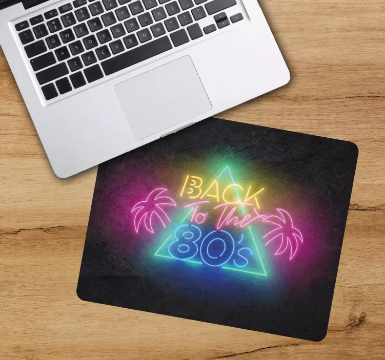 Mousepad spruch im retro neon stil - TenStickers