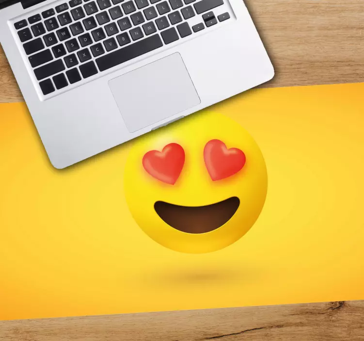 Mousepad spruch mit liebes emoji ausdruck - TenStickers