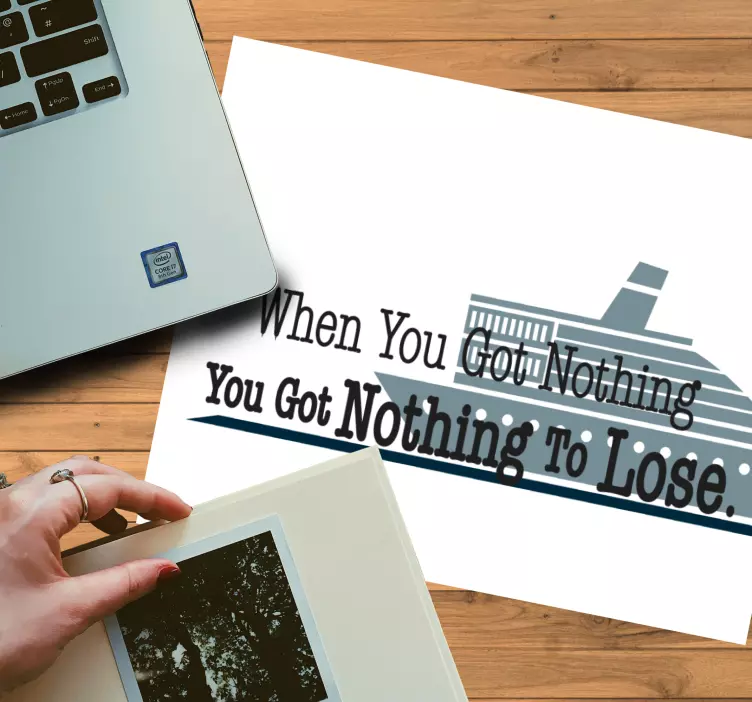 Mousepad spruch mit motivierendem zitat - TenStickers