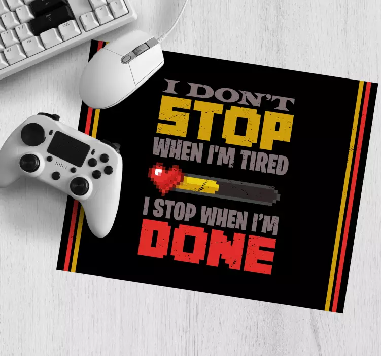 Mousepad spruch motivationszitat fokus - TenStickers
