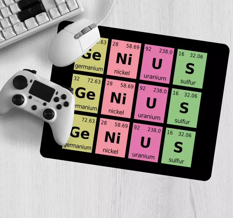 Mousepad spruch periodensystem darstellung - TenStickers