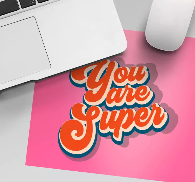 Mousepad spruch positive bestätigung aussage - TenStickers