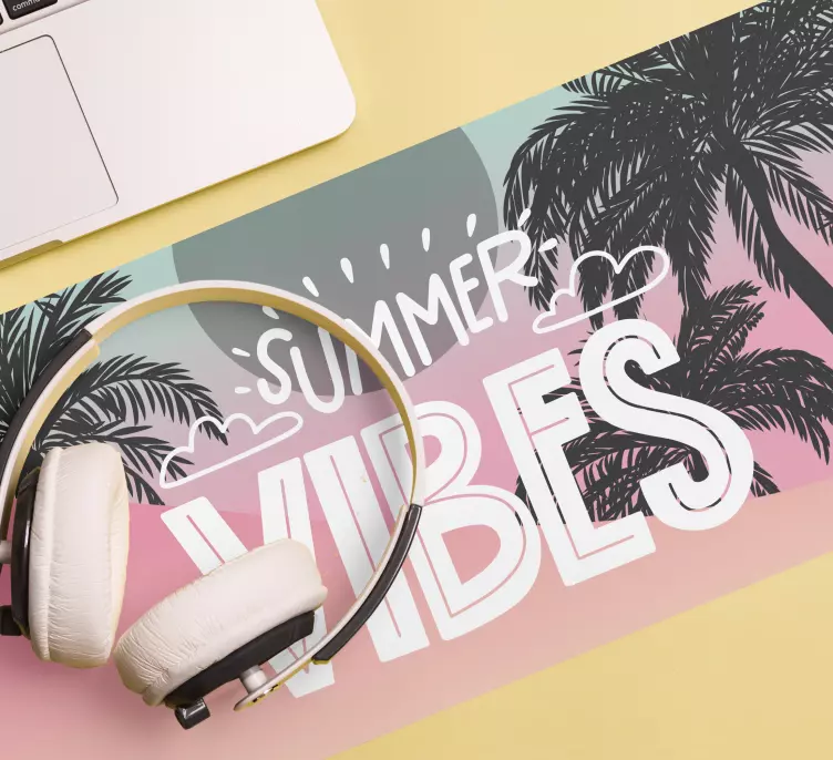 Mousepad spruch sommerliche tropenstimmung - TenStickers