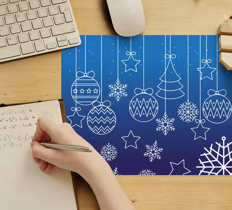 Mousepad weihnachten festliche ornamenten kollektion - TenStickers
