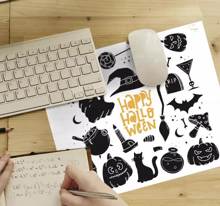 Mousepad weihnachten fröhliche halloween kollektion - TenStickers
