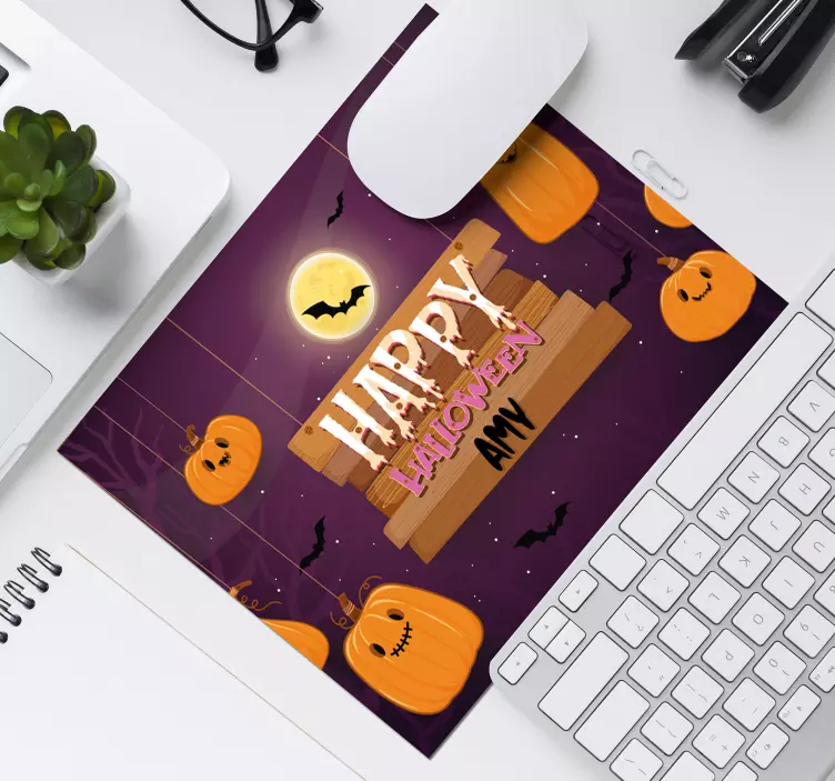 Mousepad weihnachten mit fröhlichem halloween-motiv - TenStickers