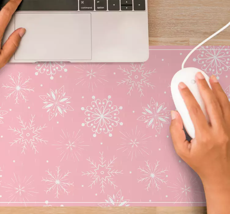 Mousepad weihnachten mit schneeflocken-muster - TenStickers