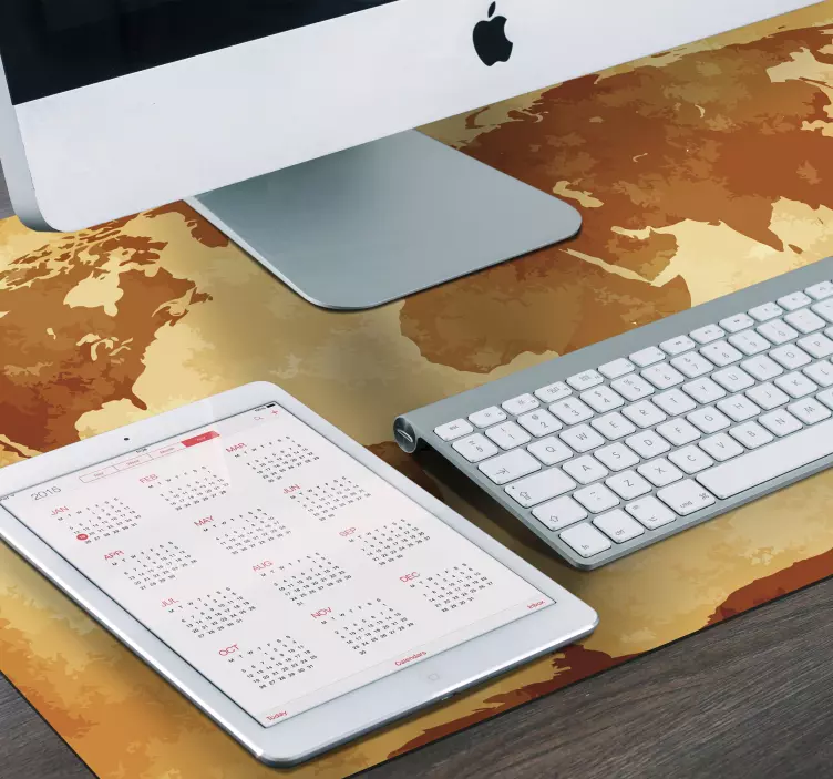 Mousepad weltkarte im retro-stil - TenStickers
