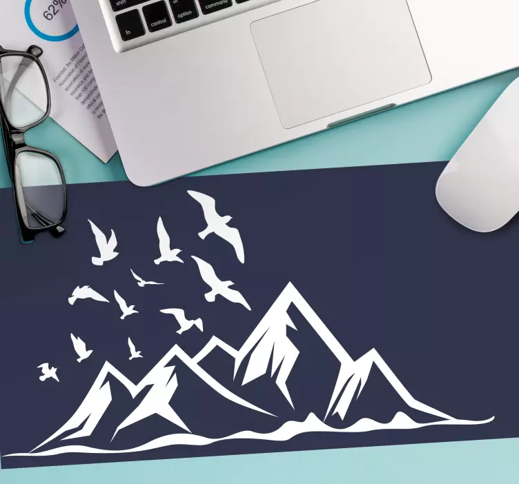 Mousepad weltkarte majestöse gebirgszüge - TenStickers