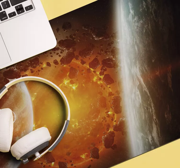 Planeten Explosion Gaming Mauspad - TenStickers