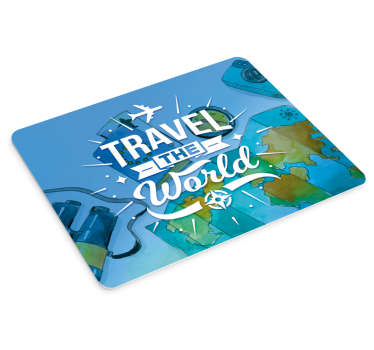 Mousepad weltkarte entdecke die welt - TenStickers