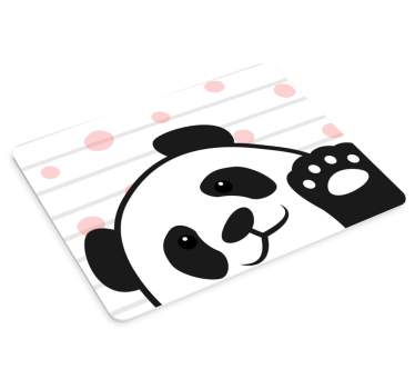 Mousepad originell Panda winkt - TenStickers