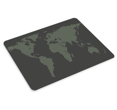 Mousepad weltkarte stilisierte weltumrisse - TenStickers