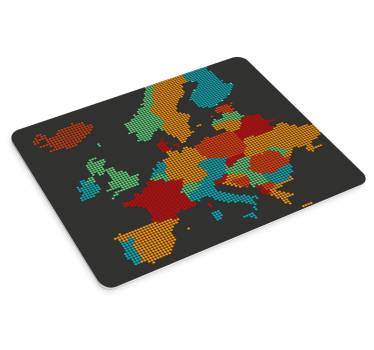 Mauspad Weltkarte Europa karte punkte - TenStickers