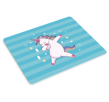 Anime mauspad mit tanzendem einhorn charakter - TenStickers