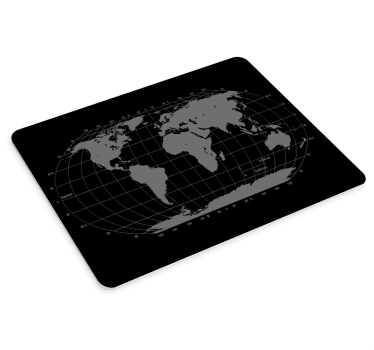 Mousepad weltkarte mit gitterdesign - TenStickers