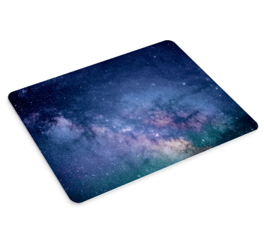 Mousepad weltkarte mit sternenhimmel szene - TenStickers
