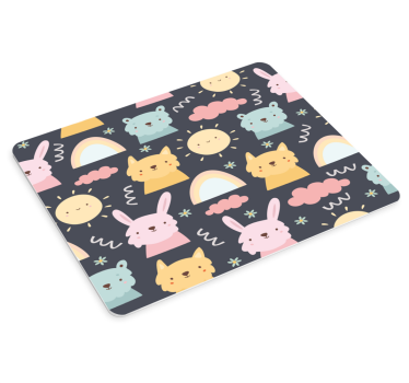 Anime Mauspad süßes tiermuster - TenStickers