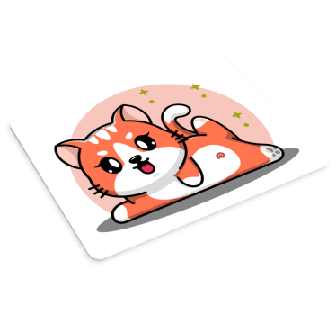 Anime Mauspad verspielte katze - TenStickers