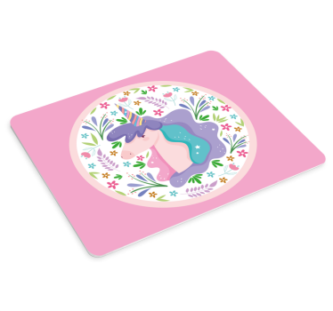 Anime mauspad mit verspielter einhorn-illustration - TenStickers