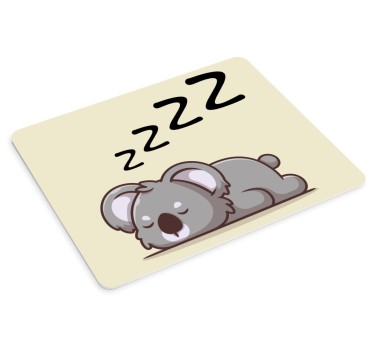 Anime mauspad mit schlafendem koala motiv - TenStickers
