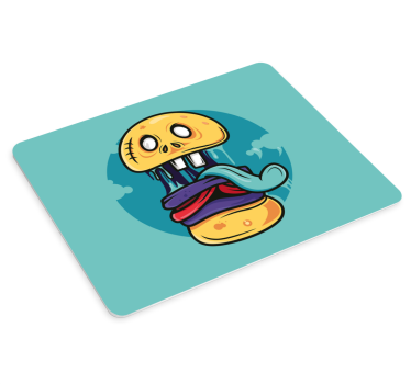 Anime mauspad mit animierter totenkopf-figur - TenStickers