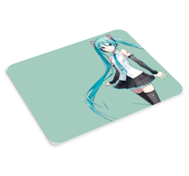 Mauspad Anime Blauhaariges mädchen - TenStickers