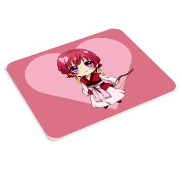 Anime mauspad mit chibi charakter und herz - TenStickers
