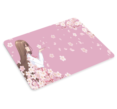 Anime mauspad mit charmantem floralen charakter - TenStickers