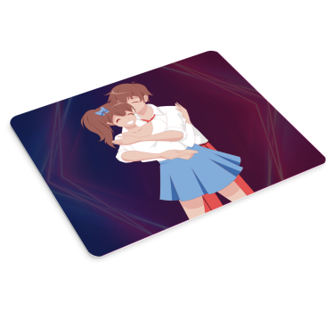 Anime mauspad süßes paar umarmung - TenStickers